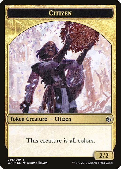 Citizen in the group Magic the Gathering / Types / Colors / Multicolors / B, G, R, U, W at Proxyprinters.com (81462)