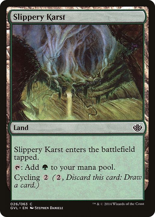 Slippery Karst in the group Magic the Gathering / Types / Colors / Colorless at Proxyprinters.com (81491)