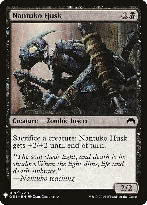 Nantuko Husk in the group Magic the Gathering / Types / Colors / Black at Proxyprinters.com (81516)