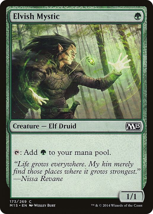 Elvish Mystic in the group Magic the Gathering / Types / Colors / Green at Proxyprinters.com (81552)