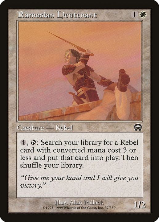 Ramosian Lieutenant in the group Magic the Gathering / Types / Colors / White at Proxyprinters.com (81567)