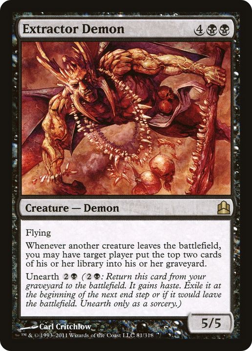 Extractor Demon in the group Magic the Gathering / Types / Colors / Black at Proxyprinters.com (81592)