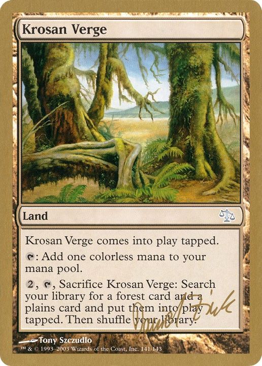 Krosan Verge in the group Magic the Gathering / Types / Colors / Colorless at Proxyprinters.com (8160)