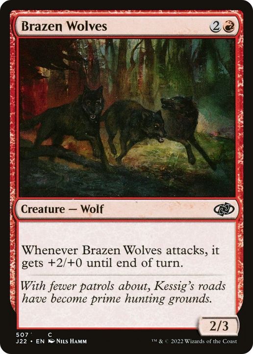 Brazen Wolves in the group Magic the Gathering / Types / Colors / Red at Proxyprinters.com (8161)