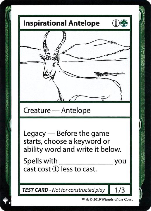 Inspirational Antelope in the group Magic the Gathering / Types / Colors / Green at Proxyprinters.com (81631)