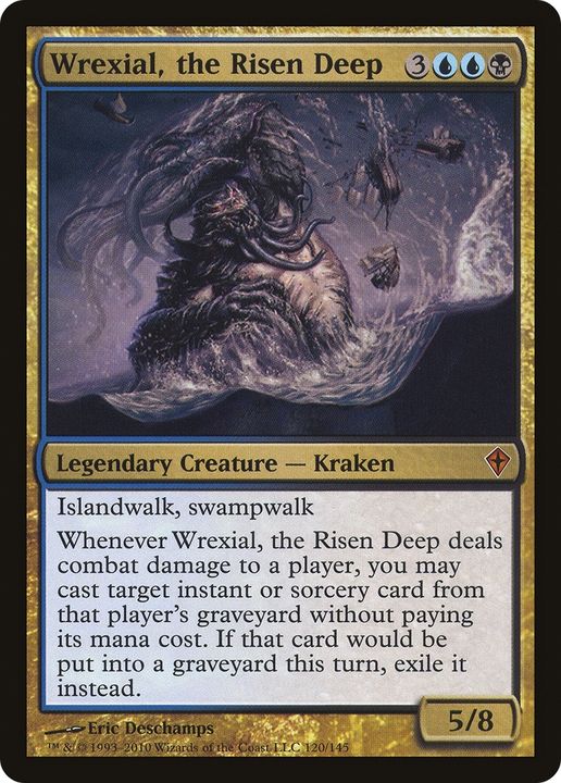 Wrexial, the Risen Deep in the group Magic the Gathering / Types / Colors / Multicolors / B, U at Proxyprinters.com (81633)