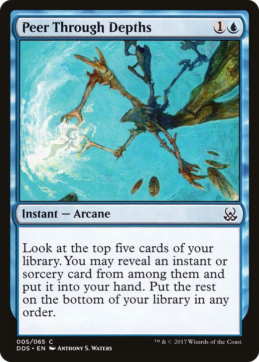 Peer Through Depths in the group Magic the Gathering / Types / Colors / Blue at Proxyprinters.com (81675)