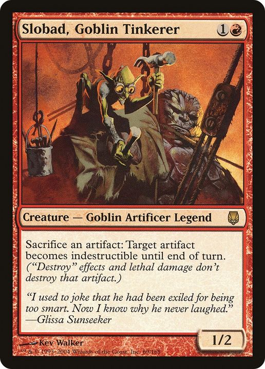 Slobad, Goblin Tinkerer in the group Magic the Gathering / Types / Colors / Red at Proxyprinters.com (81687)