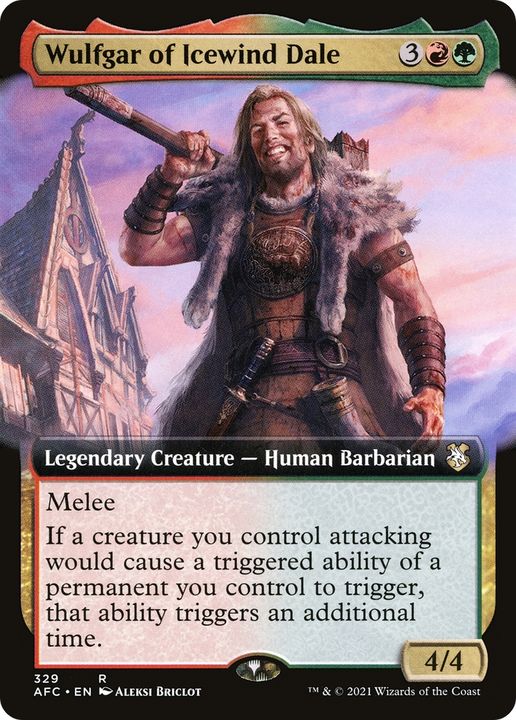 Wulfgar of Icewind Dale in the group Magic the Gathering / Types / Colors / Multicolors / G, R at Proxyprinters.com (81696)