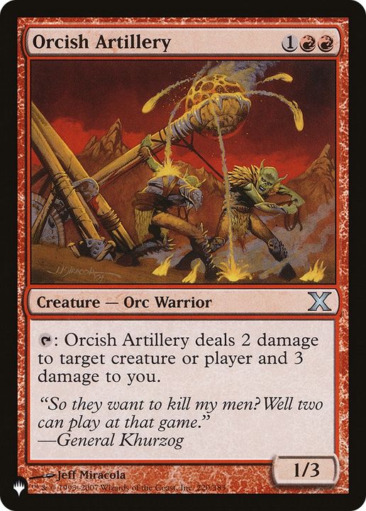 Orcish Artillery in the group Magic the Gathering / Types / Creatures / Warrior at Proxyprinters.com (81704)