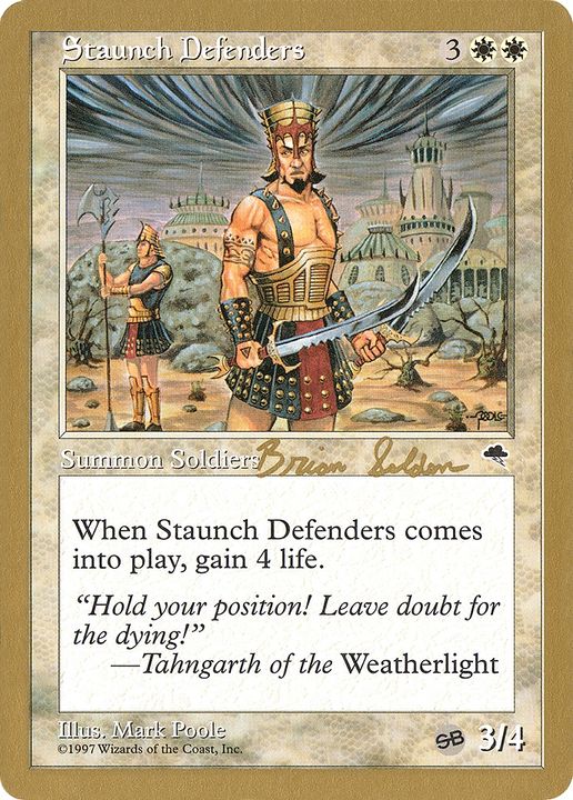 Staunch Defenders in the group Magic the Gathering / Types / Colors / White at Proxyprinters.com (81710)