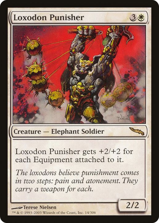 Loxodon Punisher in the group Magic the Gathering / Types / Colors / White at Proxyprinters.com (81715)