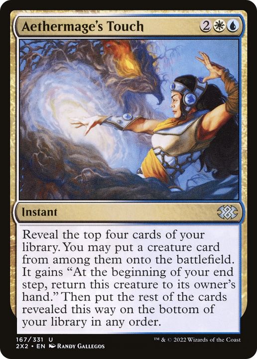 Aethermage's Touch in the group Magic the Gathering / Types / Colors / Multicolors / U, W at Proxyprinters.com (81785)