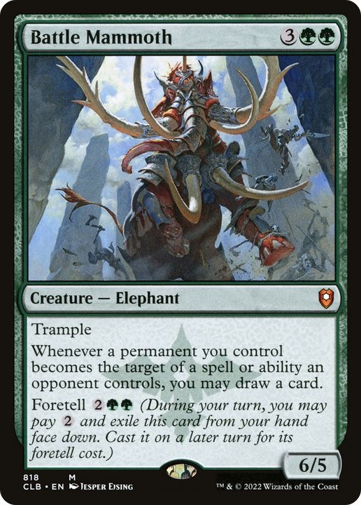 Battle Mammoth in the group Magic the Gathering / Types / Colors / Green at Proxyprinters.com (81823)