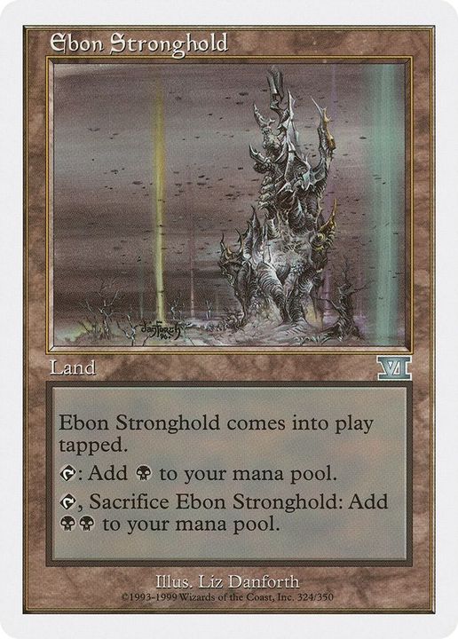 Ebon Stronghold in the group Magic the Gathering / Sets / Classic Sixth Edition at Proxyprinters.com (8183)