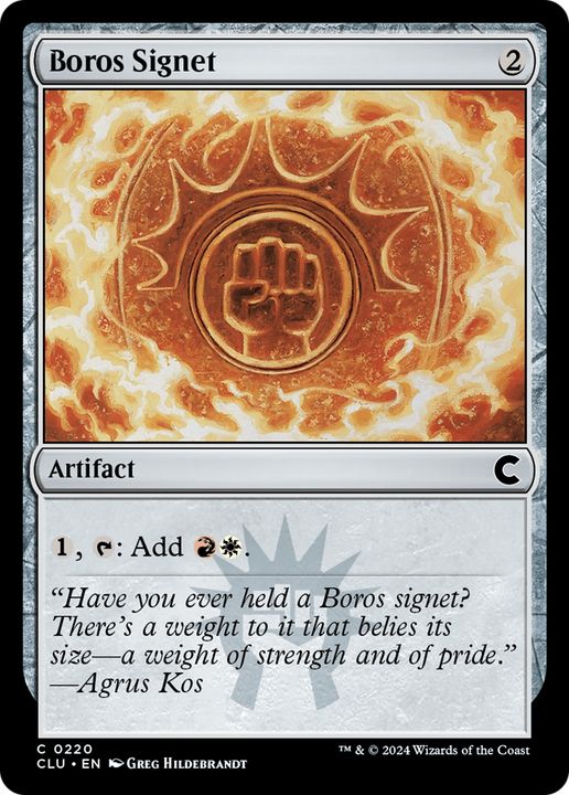 Boros Signet in the group Magic the Gathering / Types / Artifacts / Artifact at Proxyprinters.com (81847)