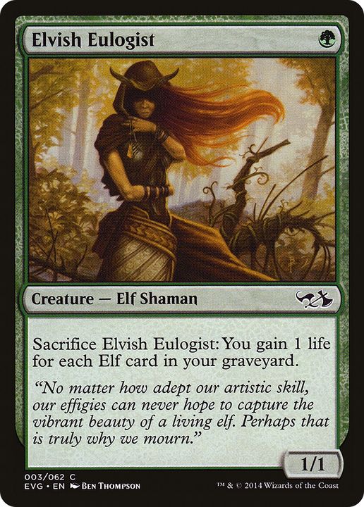 Elvish Eulogist in the group Magic the Gathering / Sets / Duel Decks Anthology: Elves vs. Goblins at Proxyprinters.com (81854)