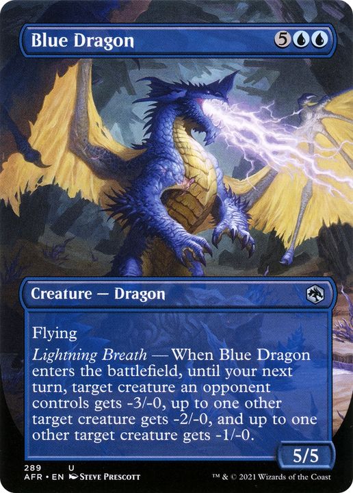 Blue Dragon in the group Magic the Gathering / Sets / Adventures in the Forgotten Realms at Proxyprinters.com (81889)