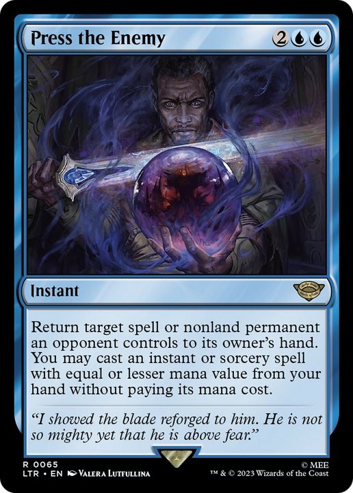 Press the Enemy in the group Magic the Gathering / Types / Colors / Blue at Proxyprinters.com (81896)