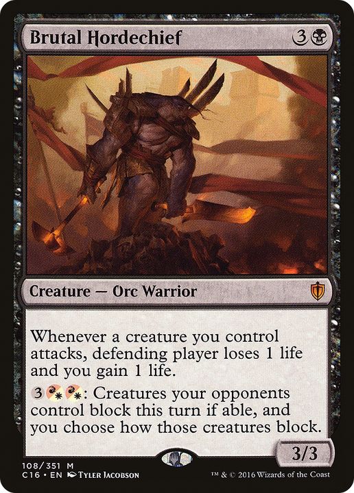 Brutal Hordechief in the group Magic the Gathering / Types / Creatures / Warrior at Proxyprinters.com (81902)