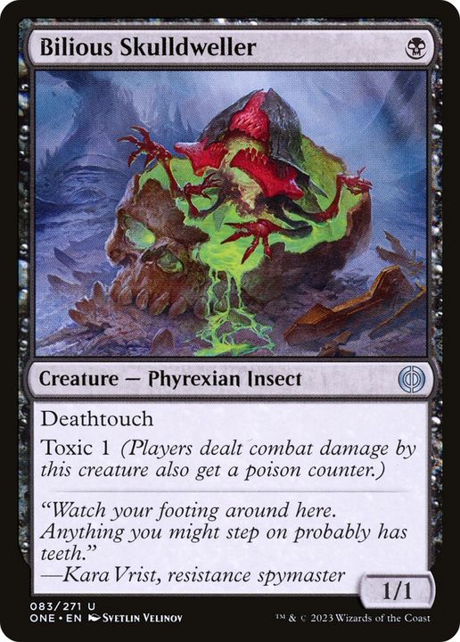 Bilious Skulldweller in the group Magic the Gathering / Types / Colors / Black at Proxyprinters.com (81924)