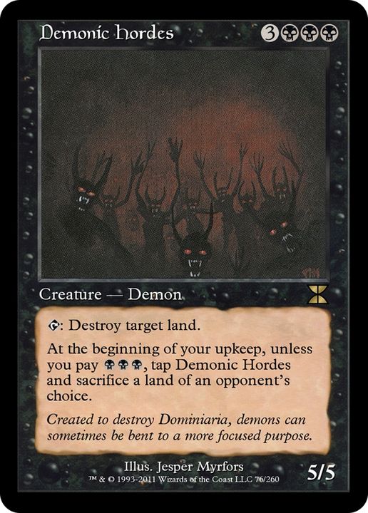 Demonic Hordes in the group Magic the Gathering / Types / Colors / Black at Proxyprinters.com (81957)