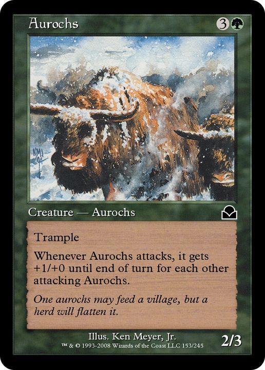 Aurochs in the group Magic the Gathering / Sets / Mercadian Masques at Proxyprinters.com (81971)