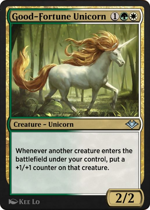 Good-Fortune Unicorn in the group Magic the Gathering / Sets / Jumpstart: Historic Horizons at Proxyprinters.com (81995)