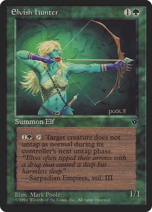 Elvish Hunter in the group Magic the Gathering / Types / Colors / Green at Proxyprinters.com (82034)