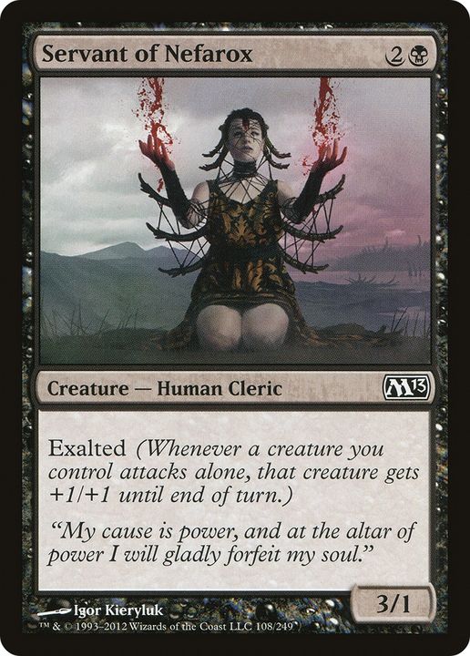 Servant of Nefarox in the group Magic the Gathering / Types / Colors / Black at Proxyprinters.com (82042)