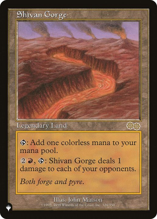 Shivan Gorge in the group Magic the Gathering / Sets / The List at Proxyprinters.com (82078)