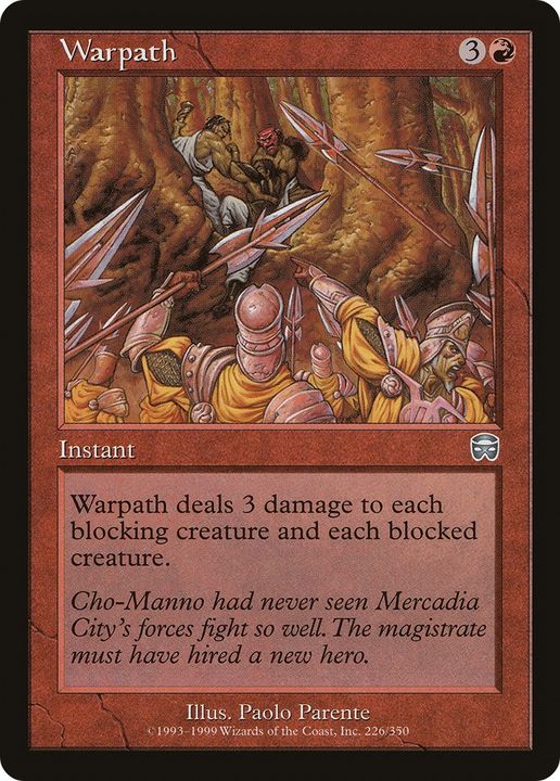 Warpath in the group Magic the Gathering / Types / Colors / Red at Proxyprinters.com (82091)