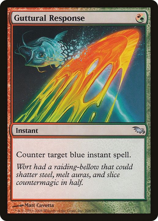 Guttural Response in the group Magic the Gathering / Types / Colors / Multicolors / G, R at Proxyprinters.com (82150)