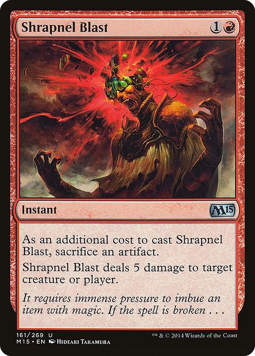 Shrapnel Blast in the group Magic the Gathering / Types / Colors / Red at Proxyprinters.com (82184)