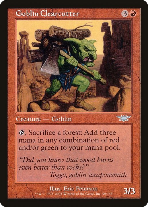 Goblin Clearcutter in the group Magic the Gathering / Types / Colors / Red at Proxyprinters.com (82187)