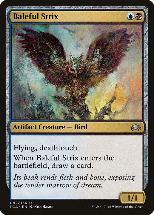 Baleful Strix in the group Magic the Gathering / Types / Colors / Multicolors / B, U at Proxyprinters.com (82216)