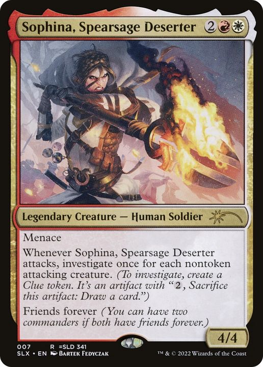 Sophina, Spearsage Deserter in the group Magic the Gathering / Types / Colors / Multicolors / R, W at Proxyprinters.com (82244)