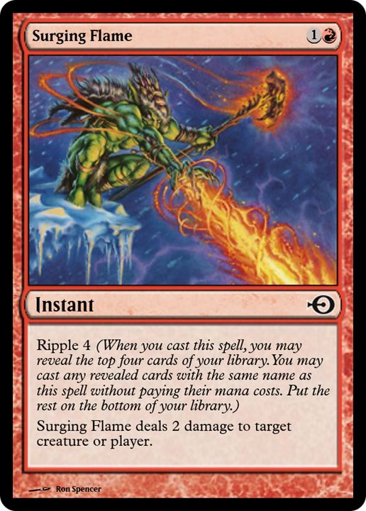 Surging Flame in the group Magic the Gathering / Types / Colors / Red at Proxyprinters.com (82272)