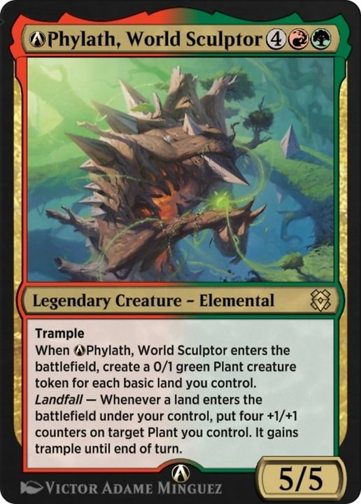 A-Phylath, World Sculptor in the group Magic the Gathering / Types / Colors / Multicolors / G, R at Proxyprinters.com (82288)