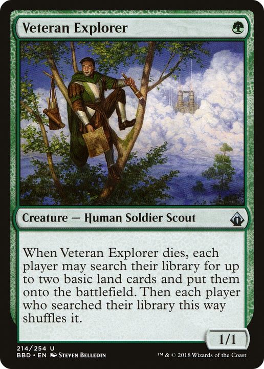 Veteran Explorer in the group Magic the Gathering / Types / Colors / Green at Proxyprinters.com (82298)