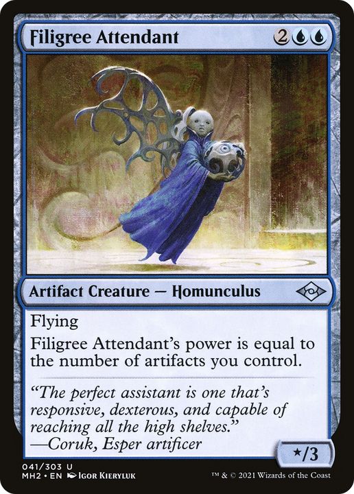 Filigree Attendant in the group Magic the Gathering / Sets / Modern Horizons 2 Minigames at Proxyprinters.com (82300)