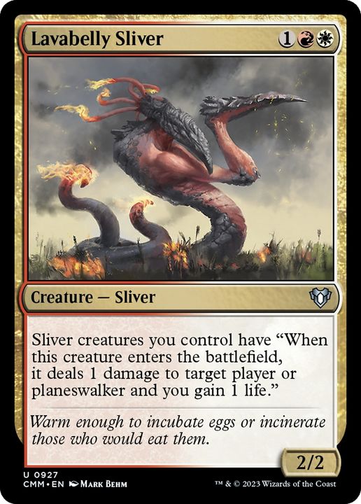 Lavabelly Sliver in the group Magic the Gathering / Types / Colors / Multicolors / R, W at Proxyprinters.com (82329)