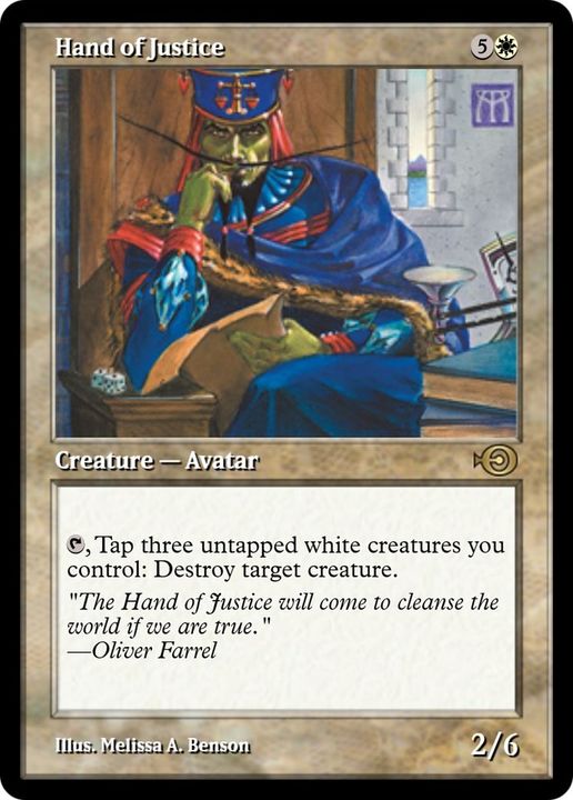 Hand of Justice in the group Magic the Gathering / Types / Colors / White at Proxyprinters.com (8233)