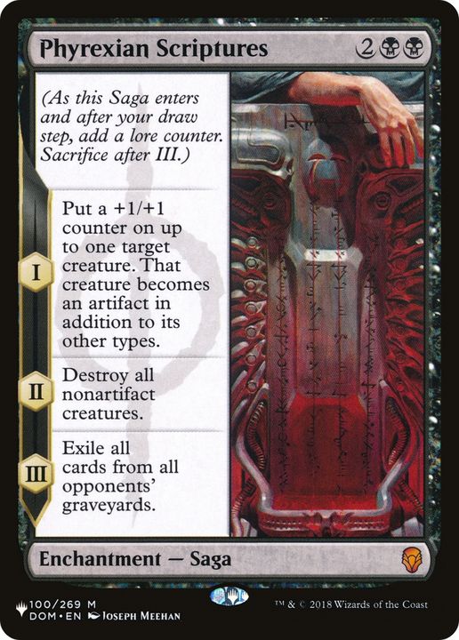 Phyrexian Scriptures in the group Magic the Gathering / Types / Colors / Black at Proxyprinters.com (82348)