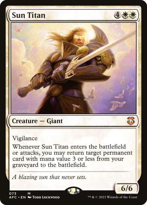 Sun Titan in the group Magic the Gathering / Sets / Forgotten Realms Commander at Proxyprinters.com (82365)