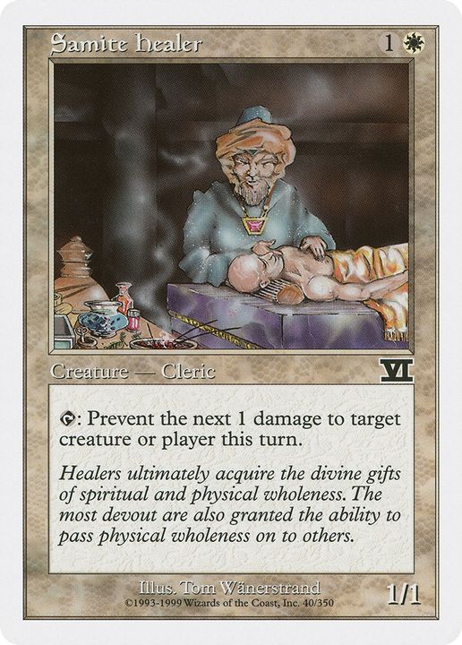 Samite Healer in the group Magic the Gathering / Types / Colors / White at Proxyprinters.com (82416)