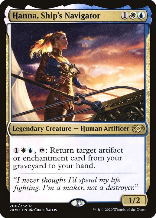 Hanna, Ship's Navigator in the group Magic the Gathering / Types / Colors / Multicolors / U, W at Proxyprinters.com (8242)