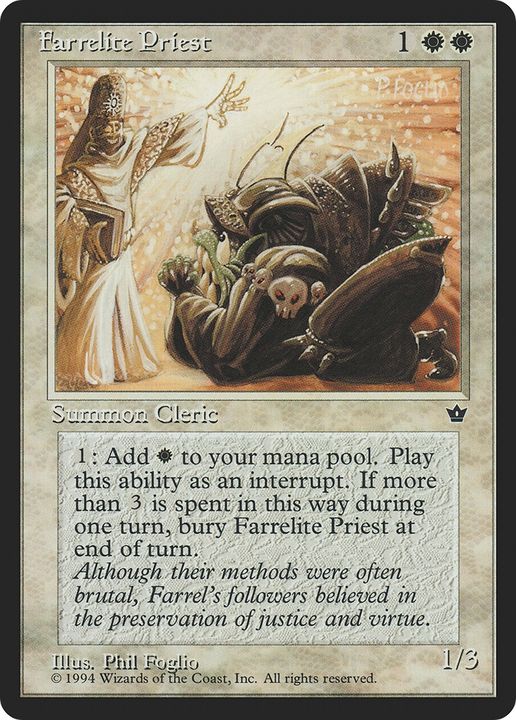 Farrelite Priest in the group Magic the Gathering / Types / Colors / White at Proxyprinters.com (82421)