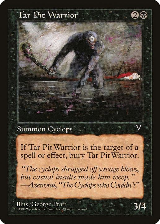 Tar Pit Warrior in the group Magic the Gathering / Types / Creatures / Warrior at Proxyprinters.com (82441)