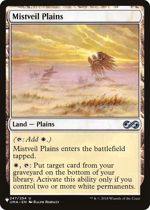 Mistveil Plains in the group Magic the Gathering / Types / Land / Plains at Proxyprinters.com (82573)